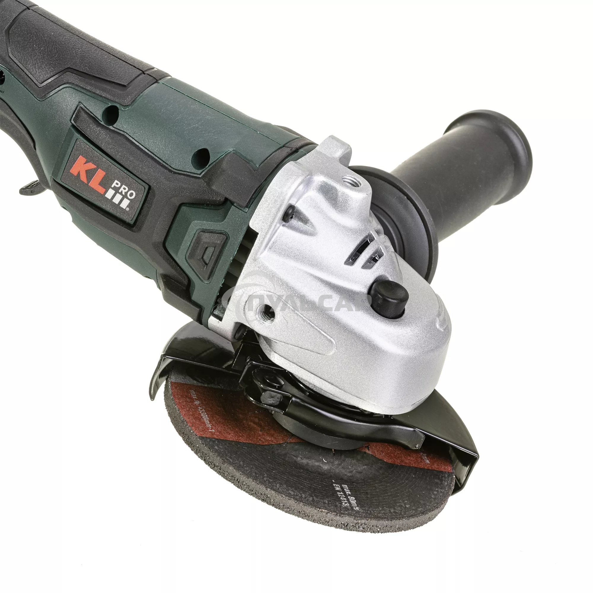 Профессиональная бесщеточная ушм (болгарка) аккумуляторная KLPRO KLAT18B-80 (18В, Li-ion-2шт, 8.0А·ч, 115мм, М14, 8500 об/мин З/У,сумка)