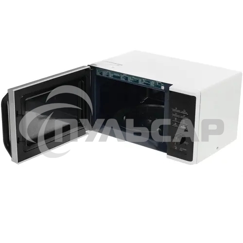 Микроволновая печь Samsung MG23K3515AW/BW, 800Вт, 23л, кнопки, поворотный механизм, белый/черный