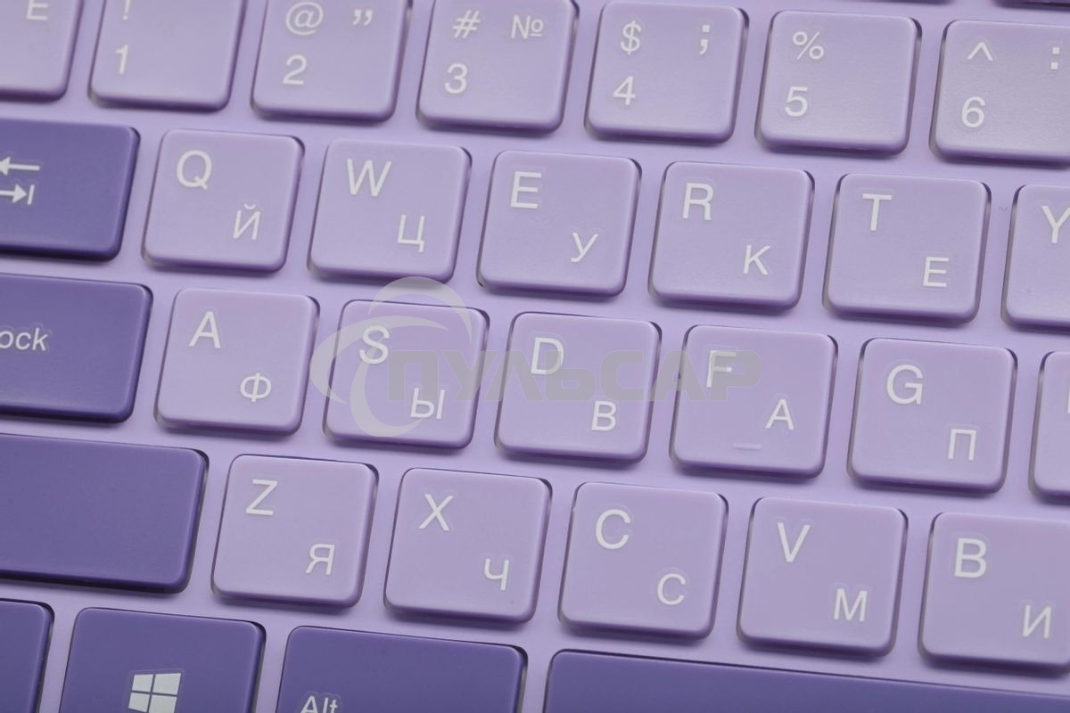 Комплект клавиатура + мышь Acer OCC205 беспроводной USB, 1200 dpi, фиолетовый