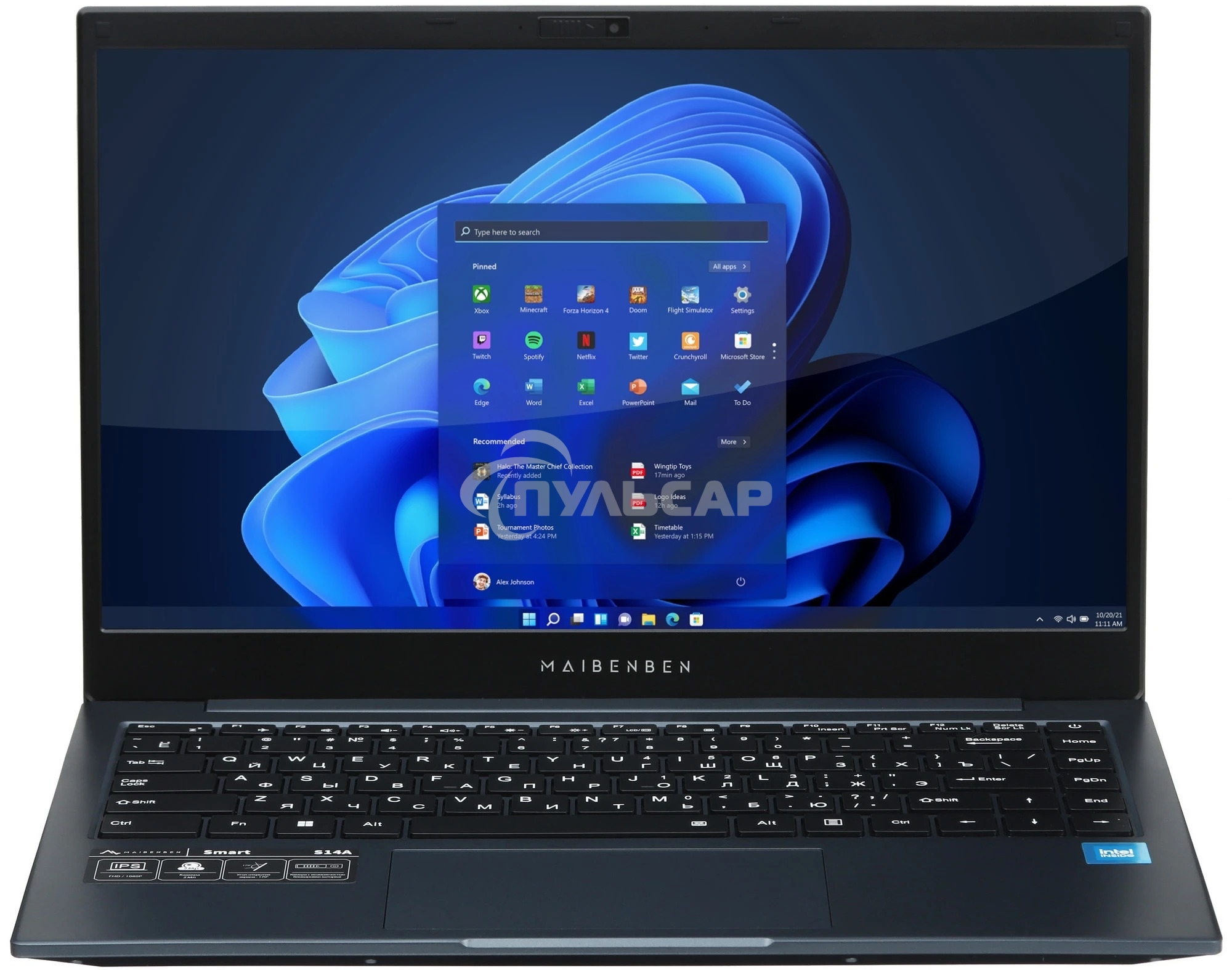 Ноутбук Maibenben Smart S14A--iN10UM темно синий S14A-iN10UMB1SLURE0 14