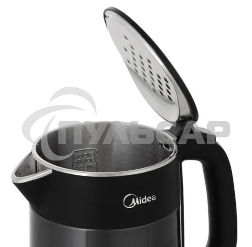 Чайник электрический Midea 1.5л, 2200Вт, черный