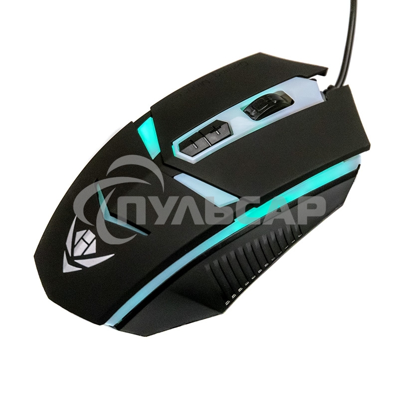 Мышь проводная Nakatomi MOG-02U черный, 1600 dpi, USB, кнопки - 5