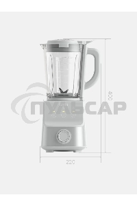 Блендер стационарный Tuvio TSB03MCG со стеклянной чашей и кофемолкой, серый