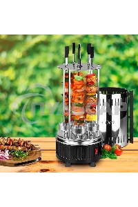 Электрошашлычница Kitfort KT-1405 1000Вт серебристый