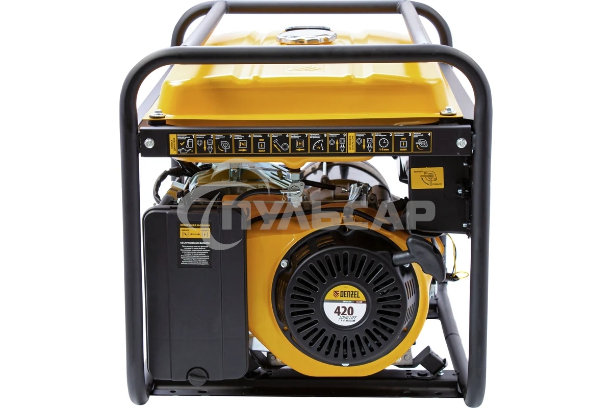 Электрогенератор бензиновый Denzel GE 6900, 5.5 кВт, 97 дБ, 77 кг