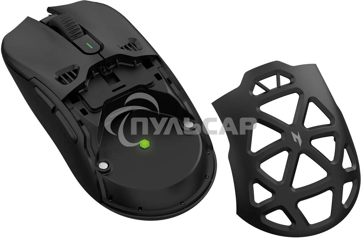 Мышь беспроводная Acer Nitro OMR404 черный, 6400 dpi, радиоканал, Bluetooth, USB, кнопки - 6