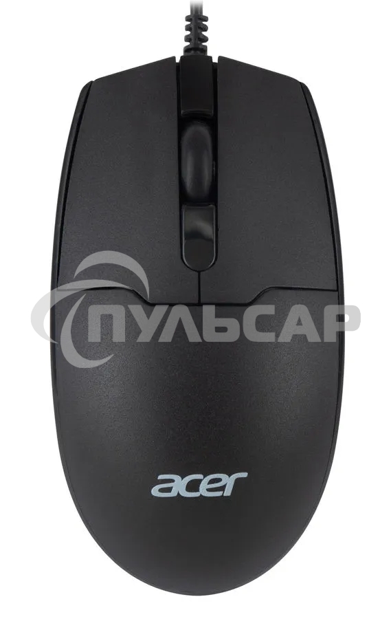 Мышь проводная Acer OMW126 черный, 1200 dpi, USB, кнопки - 3