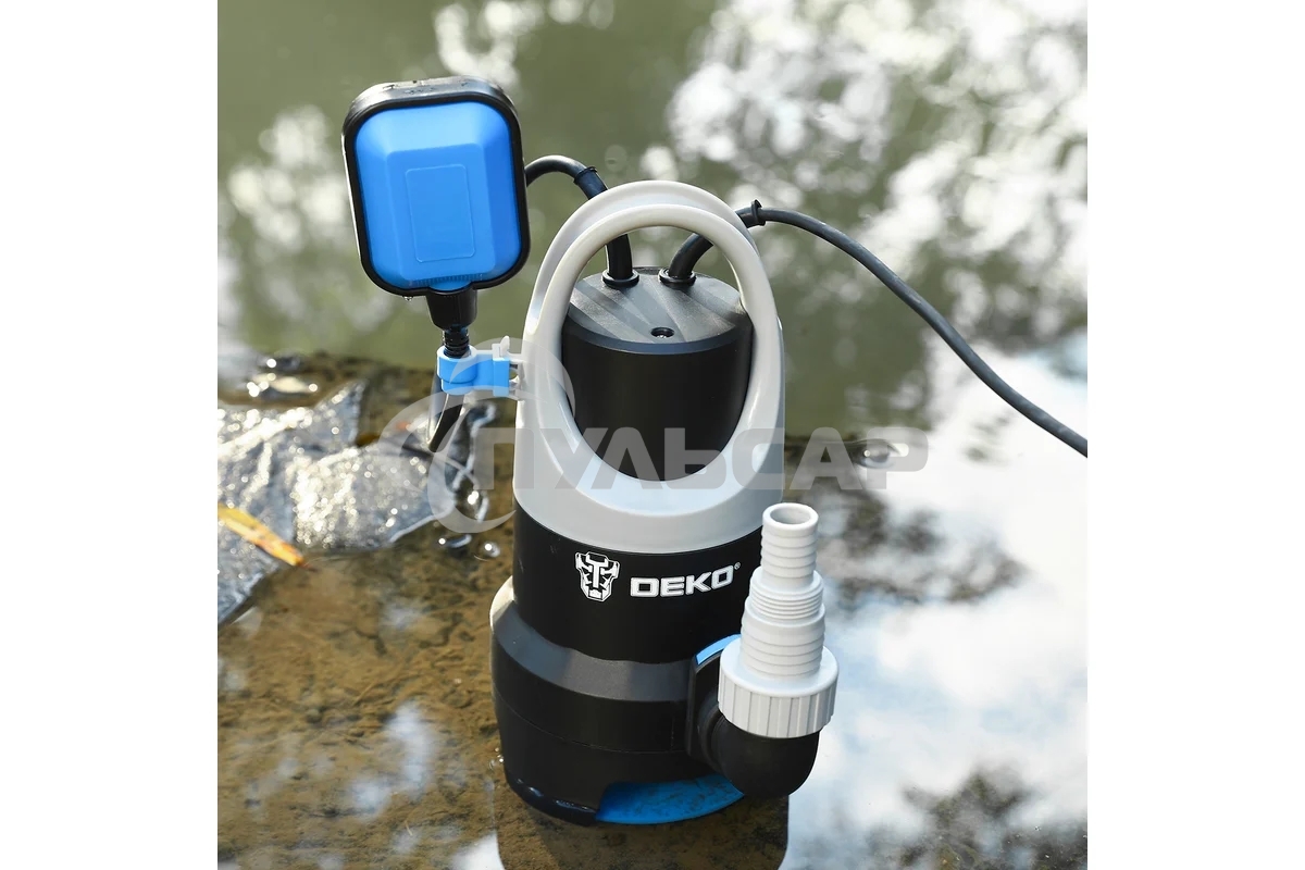 Насос садовый дренажный Deko DWP-900P 900Вт 14000л/час (076-0516)