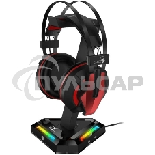 Держатель для наушников Headphone stand Genius GX-UH100, RGB, USB-A x2 / USB-C x2, USB 2.0