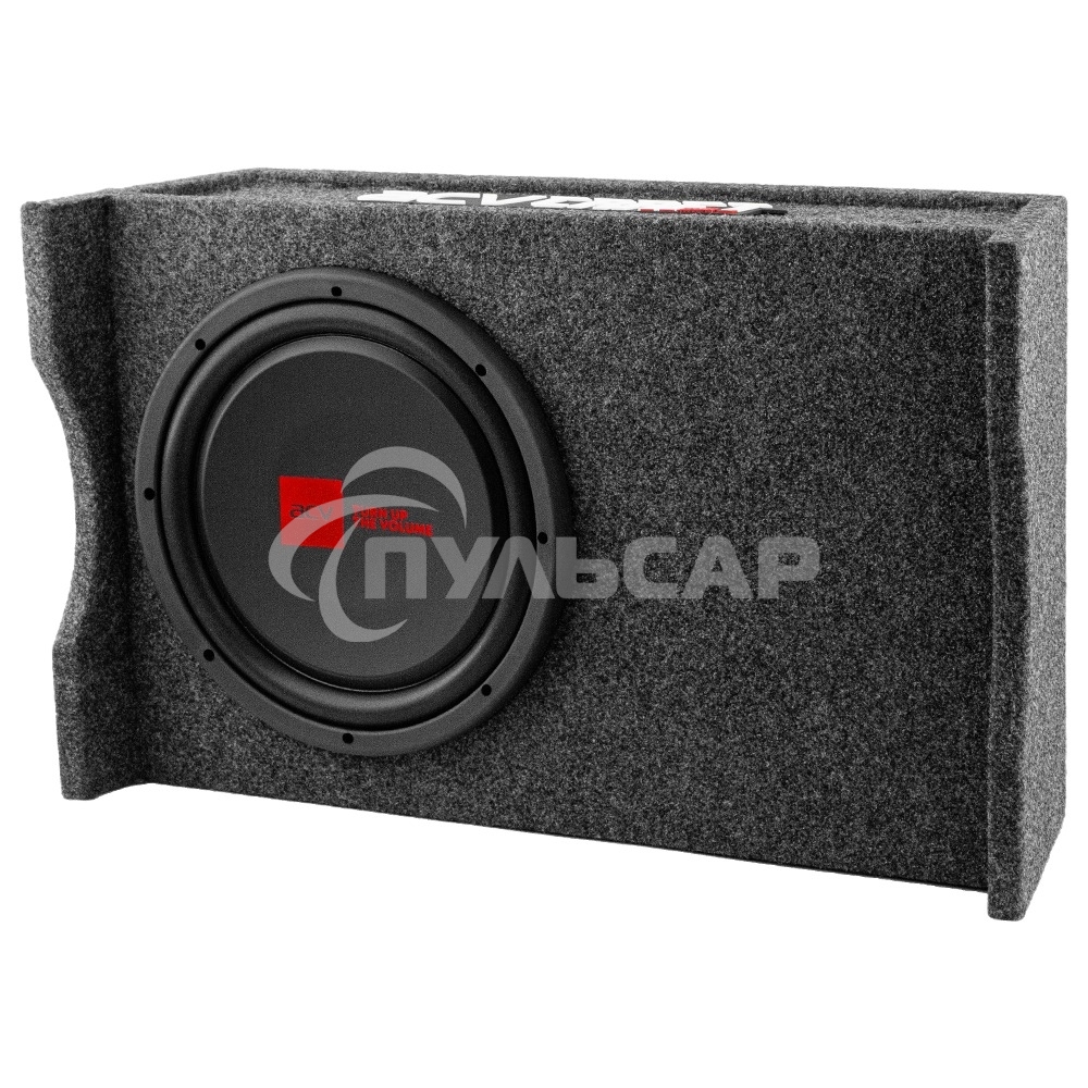 Сабвуфер автомобильный ACV CRAFT FS12A активный/корпусной плоский/2000Вт/30см/SPL-109дБ/темно-серый