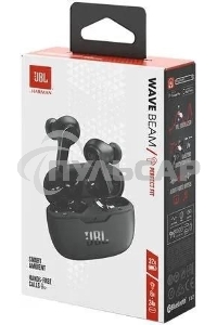 Наушники JBL Wave Beam, Bluetooth, внутриканальные, черный