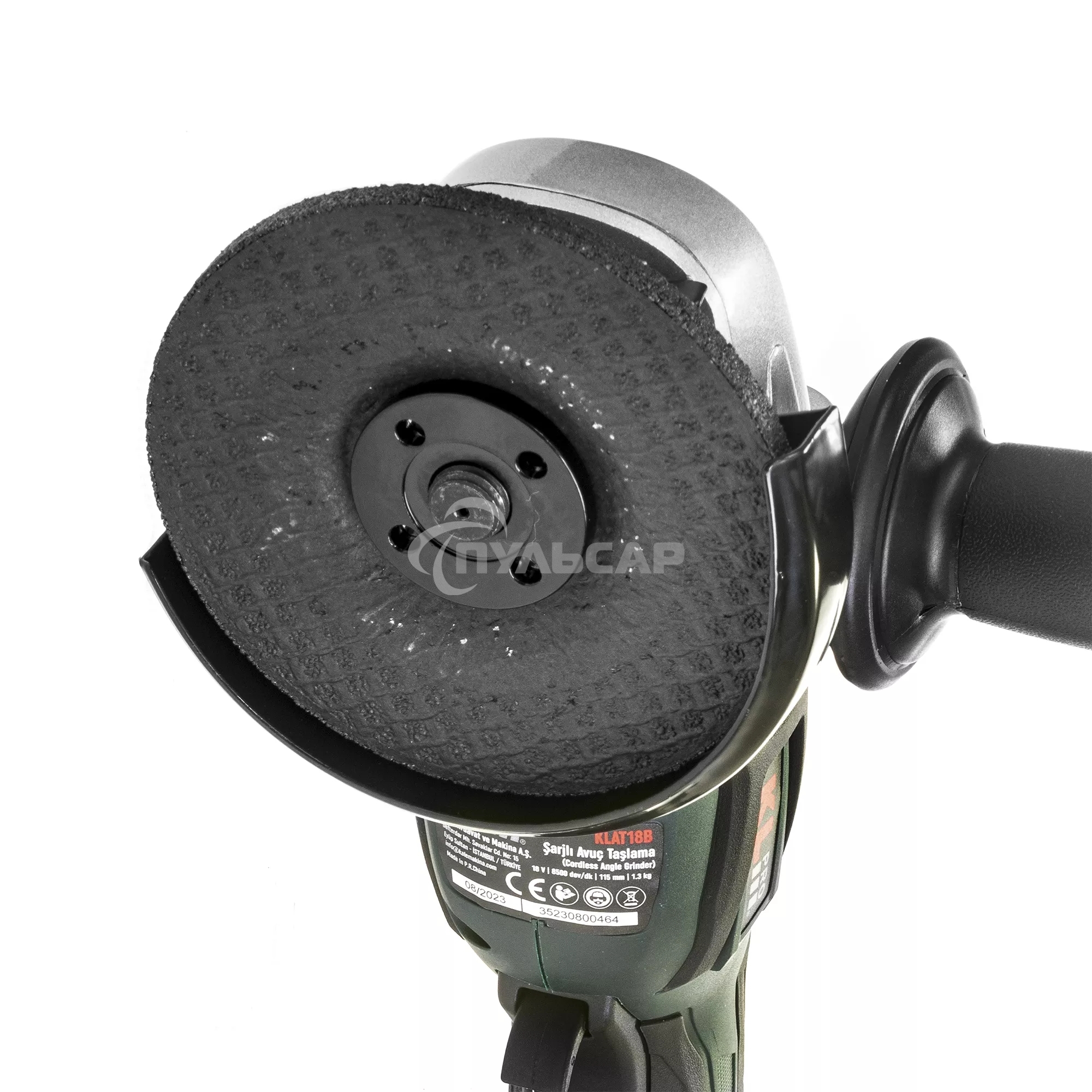 Профессиональная бесщеточная ушм (болгарка) аккумуляторная KLPRO KLAT18B-80 (18В, Li-ion-2шт, 8.0А·ч, 115мм, М14, 8500 об/мин З/У,сумка)