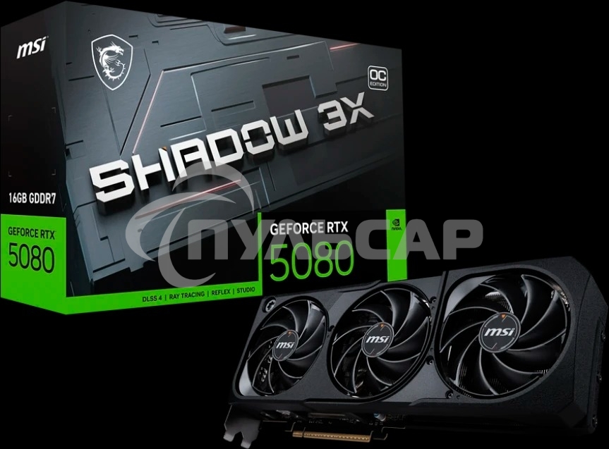 Видеокарта MSI GeForce RTX 5080 16G SHADOW 3X