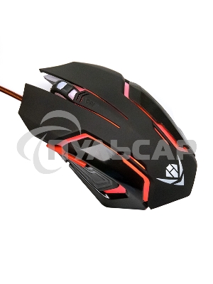 Мышь проводная Nakatomi MOG-20U черный, 2400 dpi, USB, кнопки - 6