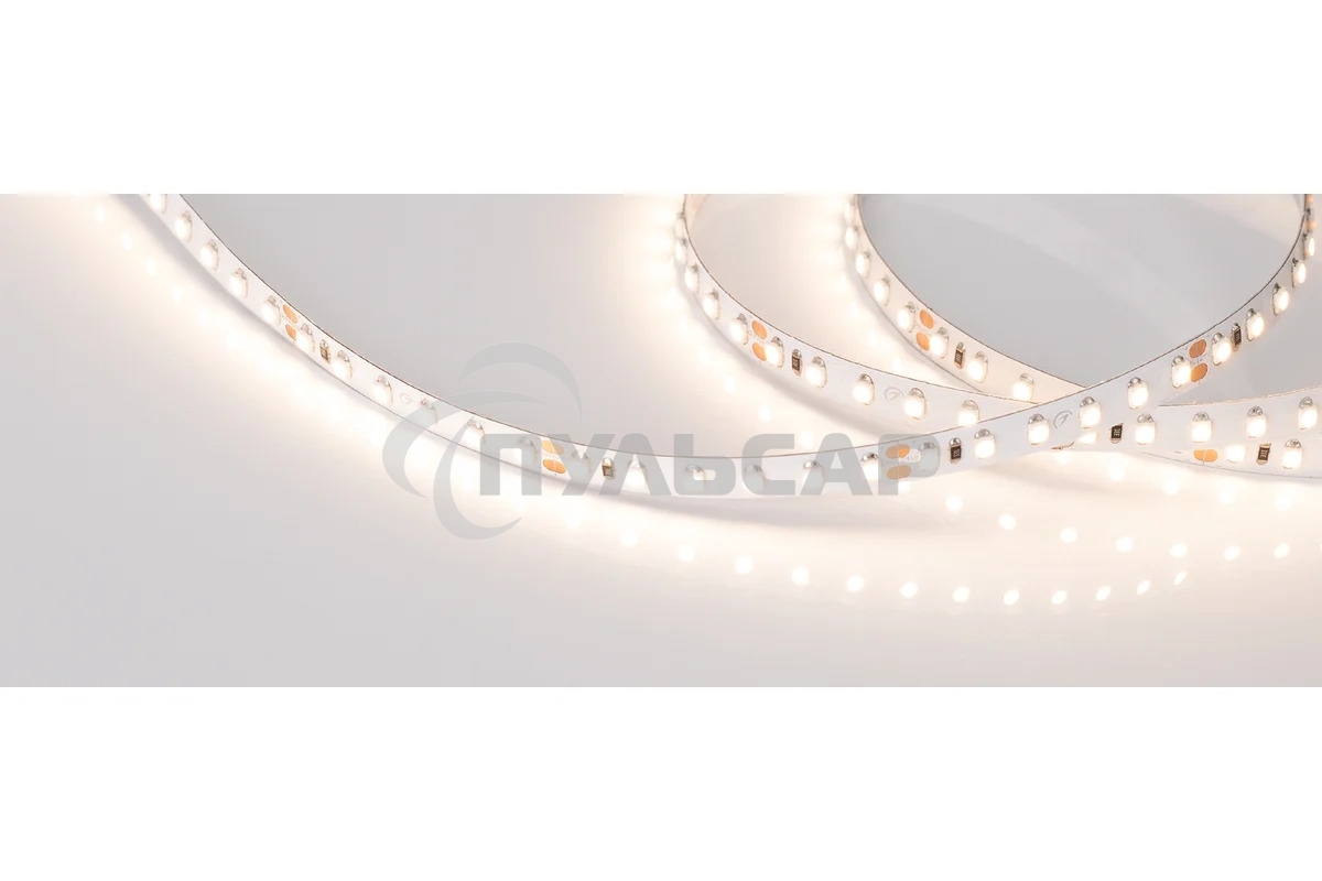 Лента светодиодная RT-A120-8мм 24V Warm3000 (9.6 W/m, IP20, 2835, 5m) (Открытый)