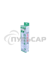 Бытовой удлинитель PowerCube, 3р с/з вык.,3USB, 3500 Вт, 16А, 1.9 м, 3*1,0 (белый) PC-5-2M