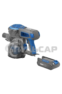 Пылесос вертикальный BBK BV3001 синий/серый, питание от аккумулятора, 150 Вт, уборка сухая, пылесборник 0.8 л, работа от АКБ max 30 мин