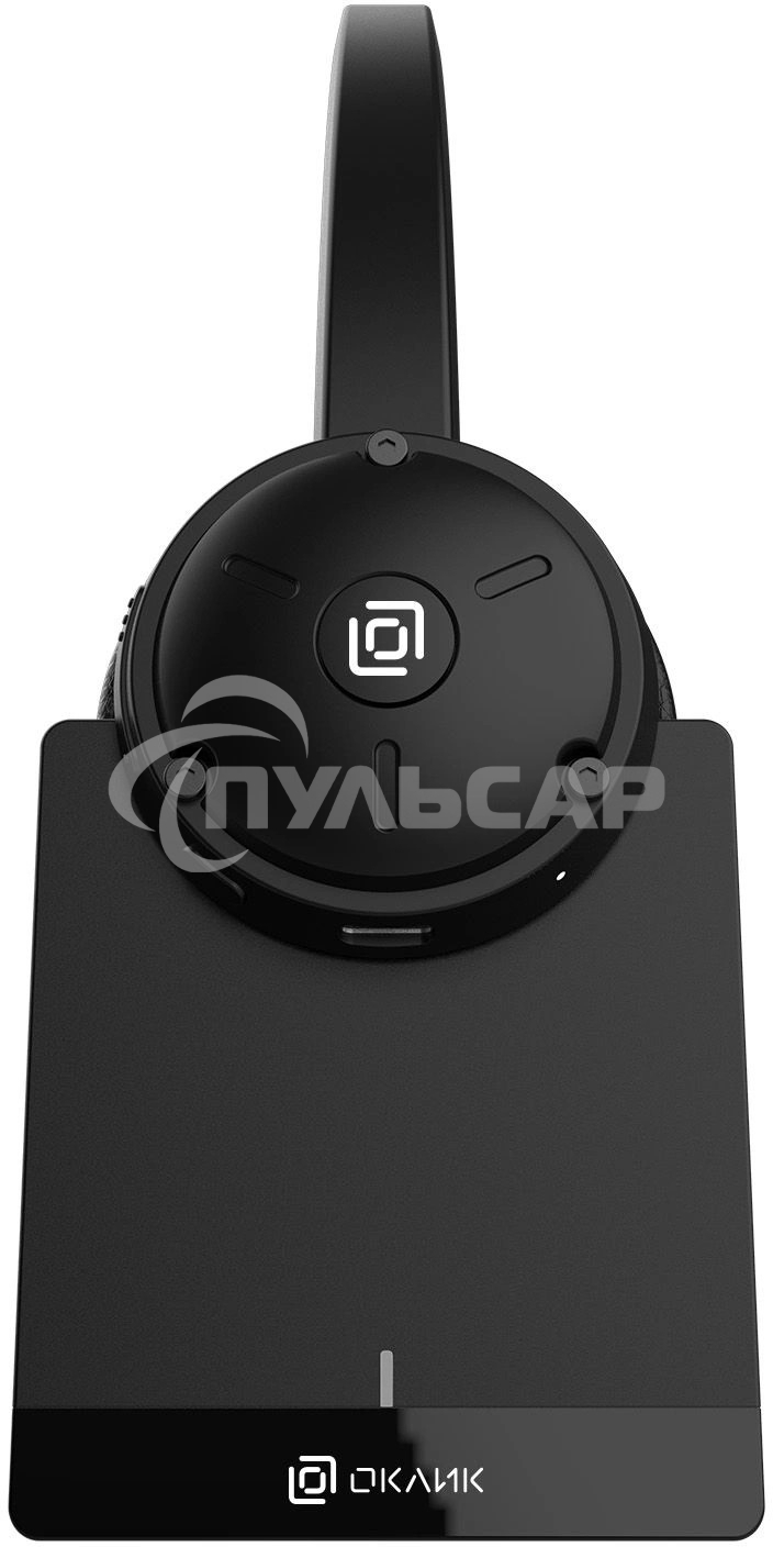 Наушники с микрофоном Оклик HS-L700 черный накладные оголовье