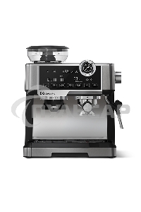 Кофеварка рожковая BQ CM5002 серебристый/черный, исп. кофе - зерновой/молотый, 2,8 л, 2400 Вт, 19 бар