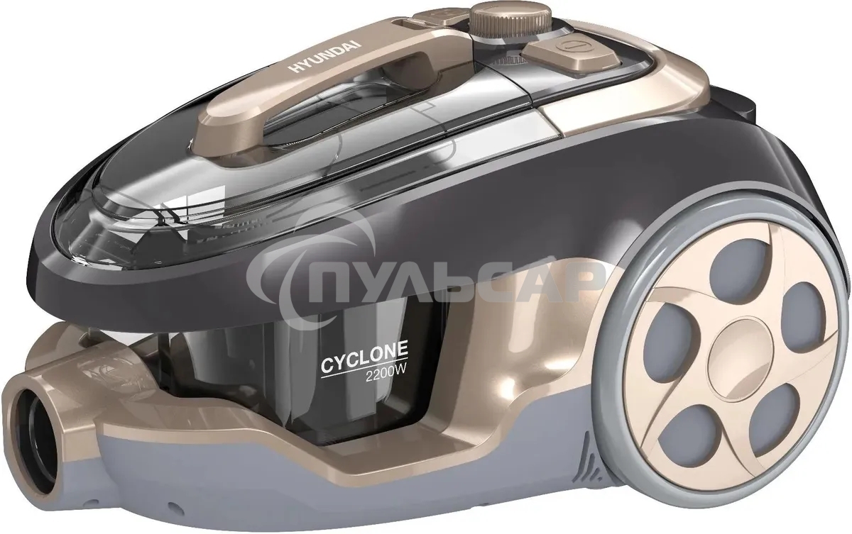 Пылесос Hyundai HYV-C3550 2220Вт золотистый/темно-коричневый