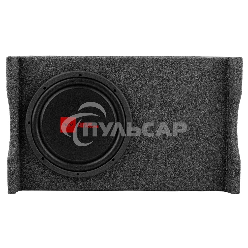 Сабвуфер автомобильный ACV CRAFT FS12A активный/корпусной плоский/2000Вт/30см/SPL-109дБ/темно-серый