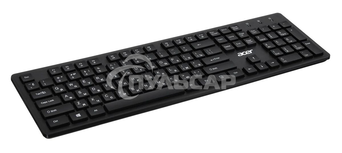 Клавиатура проводная Acer OKW020, USB, черный