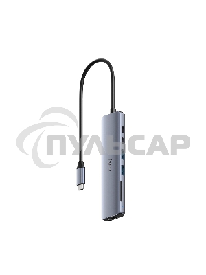 Адаптер CUDY 7-IN-1 USB C Hub with 4K HDMI