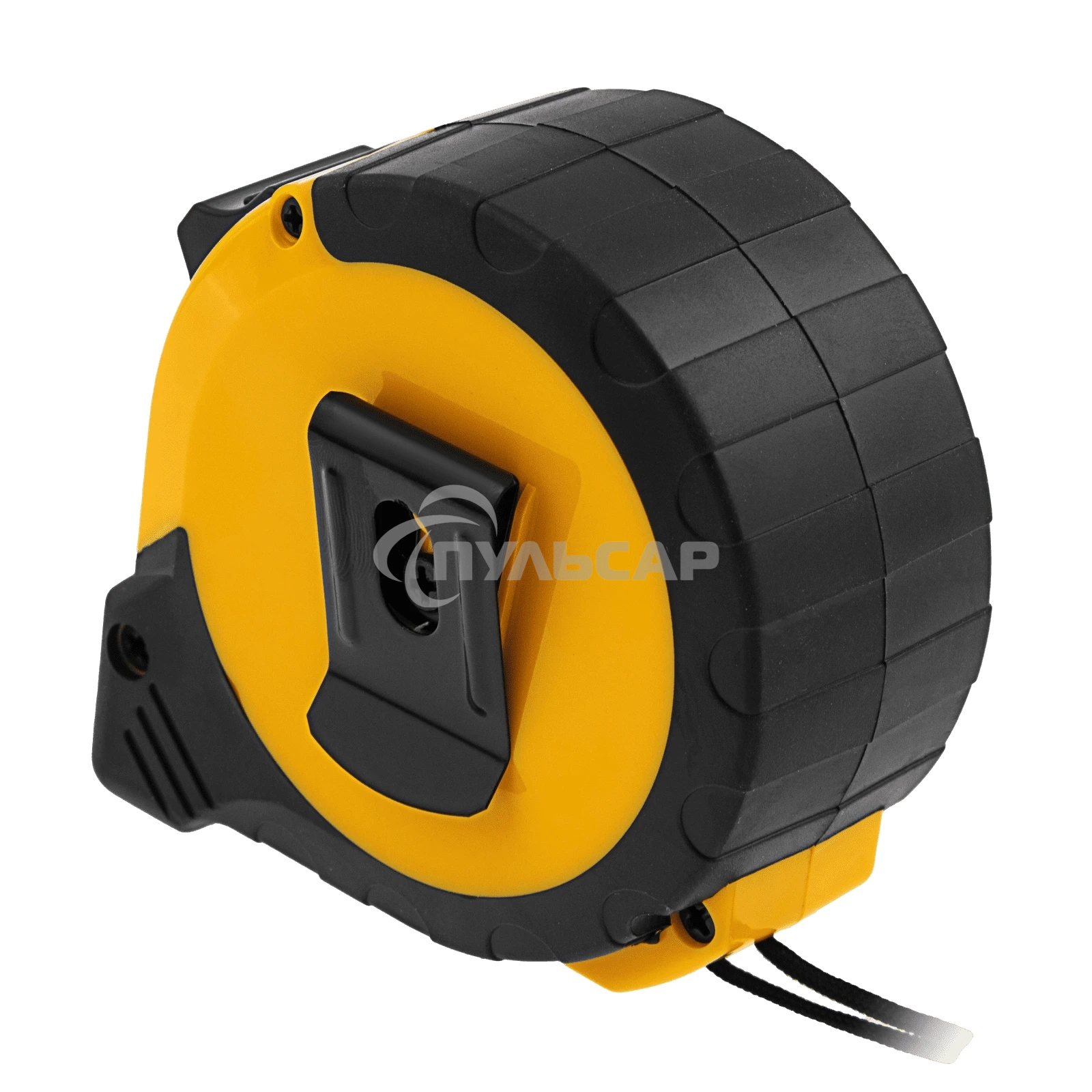 Рулетка 8м х 25мм, двухкомп. корпус, кнопка-пауза Denzel