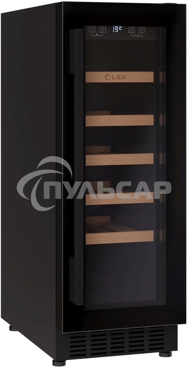 Винный шкаф LEX LWD3020BL 1-нокамерн. черный