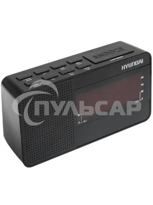 Радиобудильник Hyundai H-RCL200 черный LED проек.изоб. подсв:красная часы:цифровые AM/FM