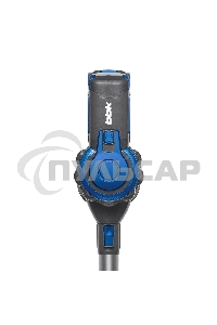 Пылесос вертикальный BBK BV3001 синий/серый, питание от аккумулятора, 150 Вт, уборка сухая, пылесборник 0.8 л, работа от АКБ max 30 мин