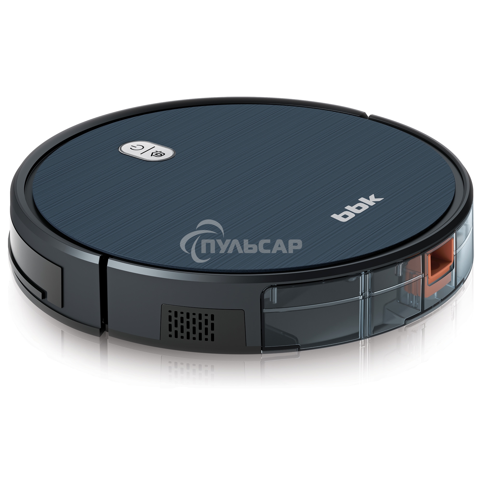 Робот-пылесос BBK BV3504 темный океан, 2600 мАч Li-Ion, уборка комбинированная, пылесборник контейнер 0.6 л
