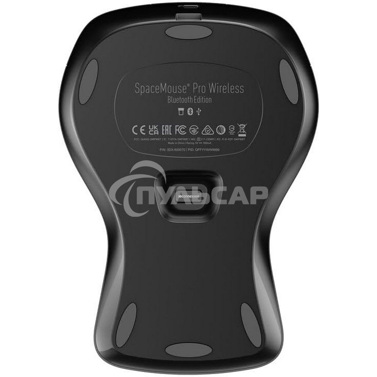 Мышь беспроводная/проводная 3DConnexion SpaceMouse Pro Wireless (3DX-700119) черный, радиоканал, Bluetooth, USB, кнопки - 15