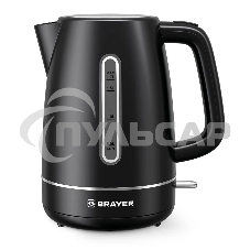 Чайник электрический BRAYER BR6103BK 2200Вт, 1.7л, черный