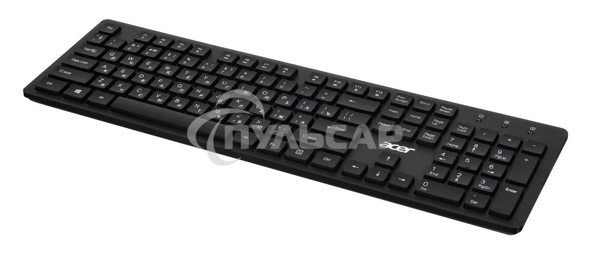 Клавиатура проводная Acer OKW020, USB, черный