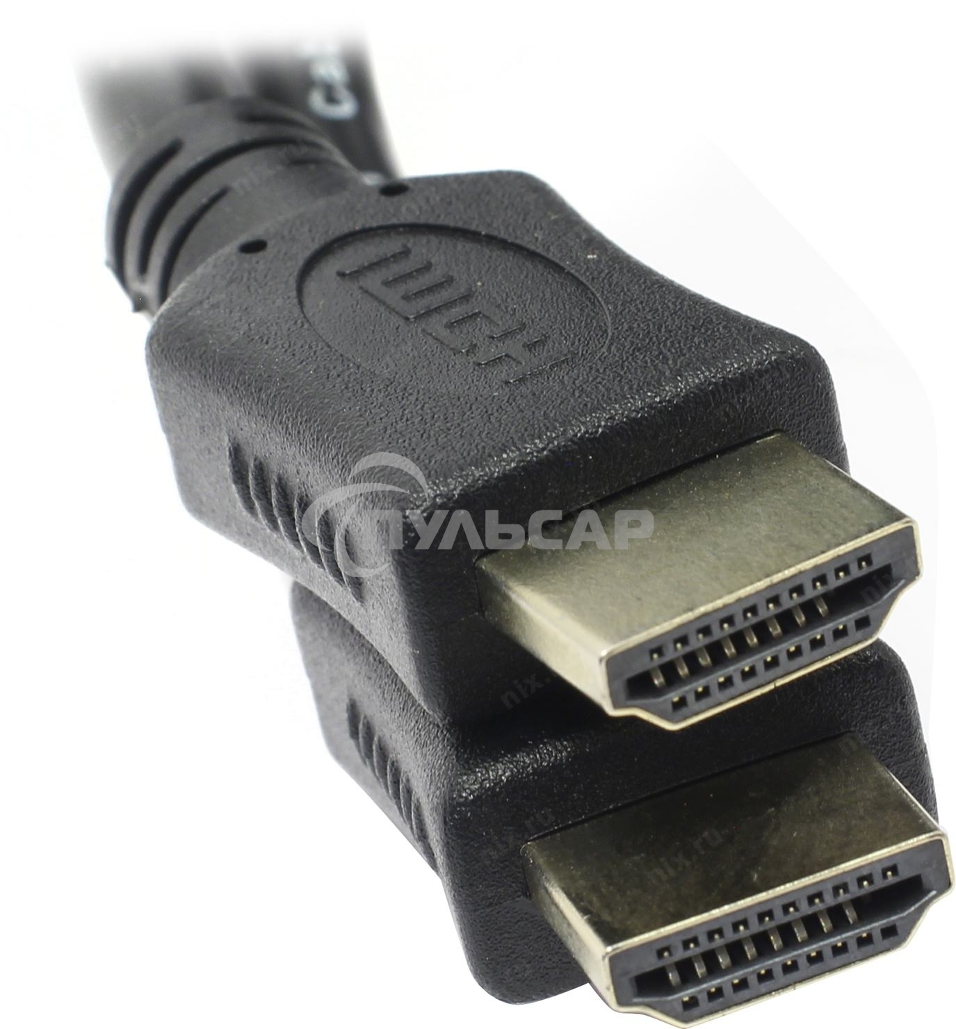 Кабель HDMI C-HM-HM-7.5M Wize, 7.5 м, v.2.0, 19M/19M, позол.разъемы, экран, черный, пакет