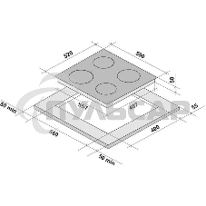 Индукционная варочная панель Krona REMO 60 BL