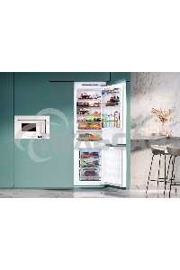 Встраиваемый холодильник LEX LBI177.2D белый двухкамерный 177/64 л морозилка снизу