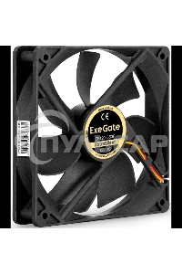 Вентилятор для корпуса ExeGate ExtraSilent ES12025S3P черный, 120 мм, 1300 об/мин, 22 дБ, 3 pin
