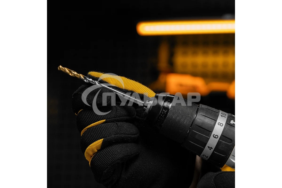 Сверло спиральное по металлу Denzel 5,5 x 93мм, Р6М5, Golden Tip