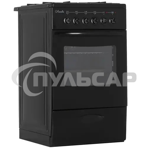 Плита комбинированная Лысьва ЭГ 401 МС-2у черный, конфорок 4 газовых, духовка 57 л, 50 см x 84 см x 60 см (без крышки)
