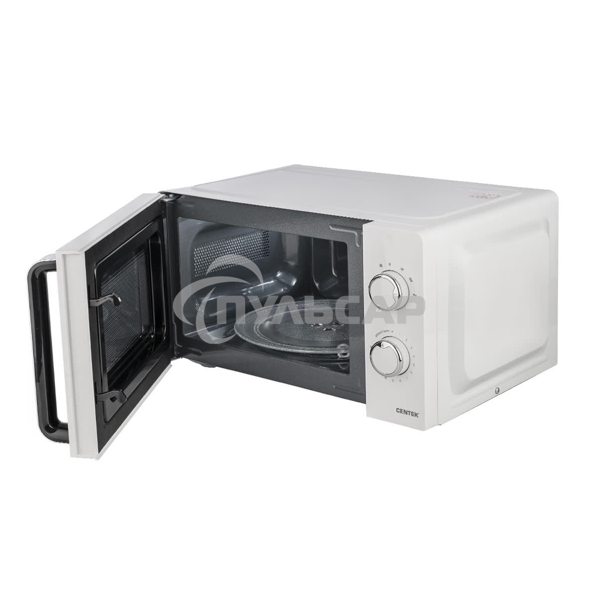 Микроволновая печь Centek CT-1575 белый, 20 л, 700 Вт, поворотный механизм
