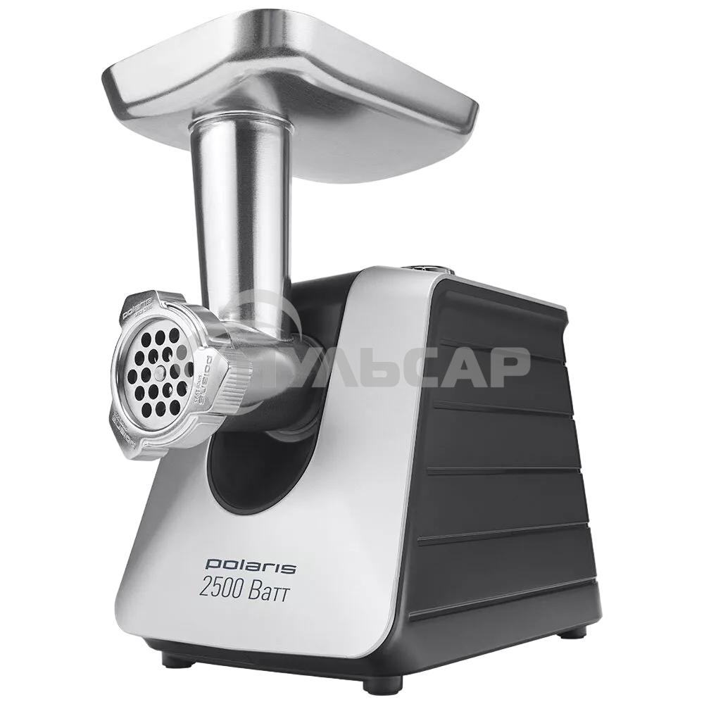 Мясорубка электрическая POLARIS PMG2561 черный/серебристый 2500 Вт