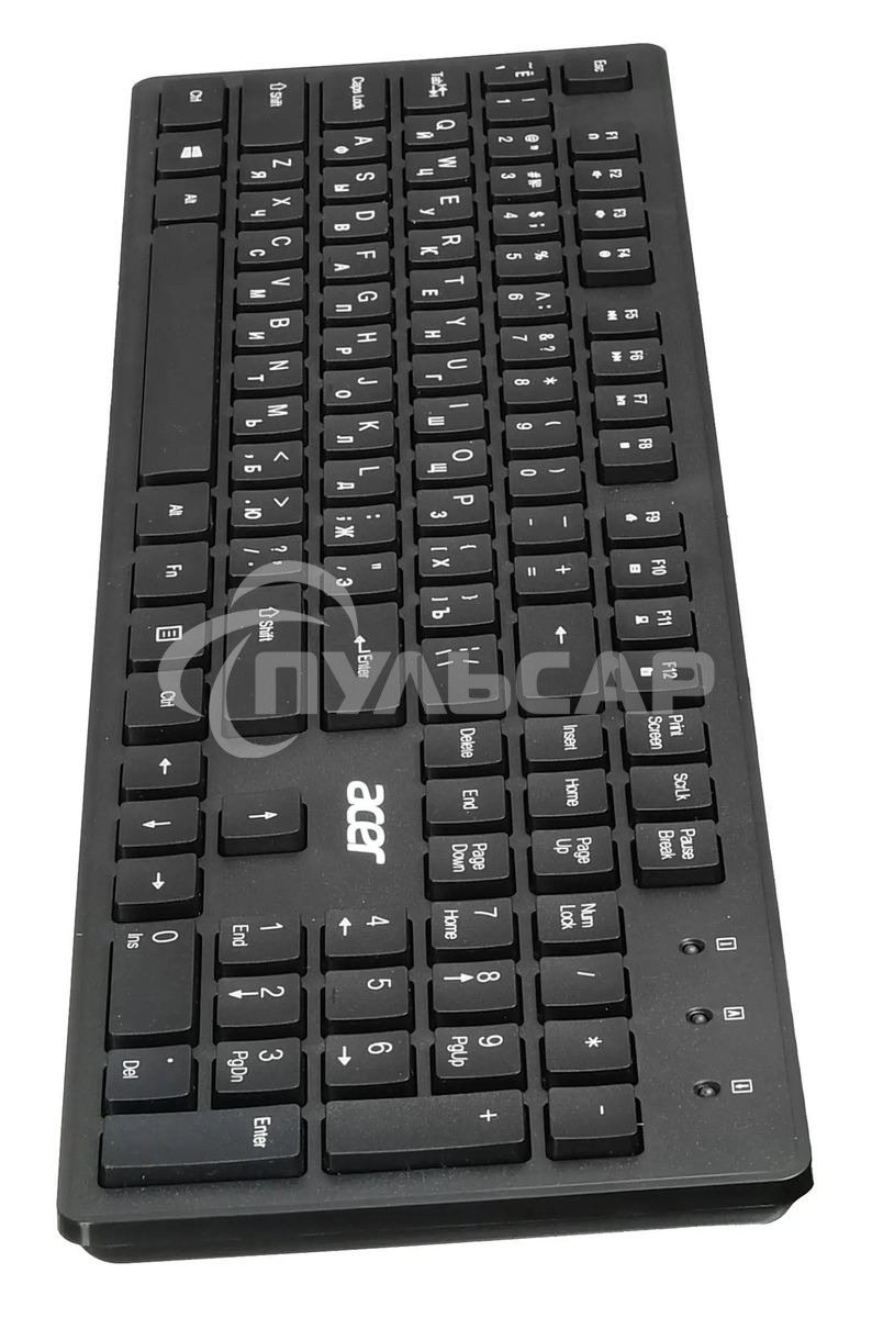 Клавиатура проводная Acer OKW020, USB, черный