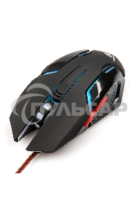 Мышь проводная Nakatomi MOG-20U черный, 2400 dpi, USB, кнопки - 6