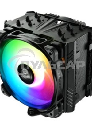 Кулер для процессора Alseye ETS-T50A-BK-ARGB черный, 120 мм, алюминий/медь, 1600 об/мин, 24 дБ, 4 pin, 230 Вт, 160 мм