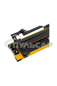 Плиткорез рельсовый 1000х16мм, каретка на подш., стальная станина, усил. рукоятка-пенал Denzel