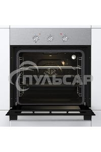 Встраиваемый духовой шкаф электрический Gorenje BO6727E03NX, черный/серебристый