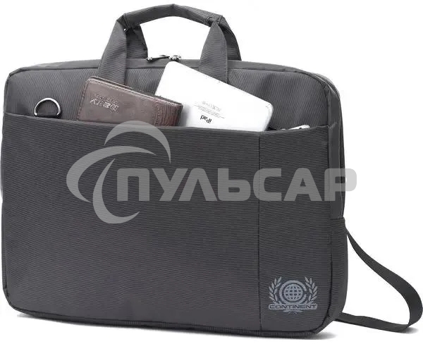 Компьютерная сумка Continent (15,6) CC-215 GR, серый