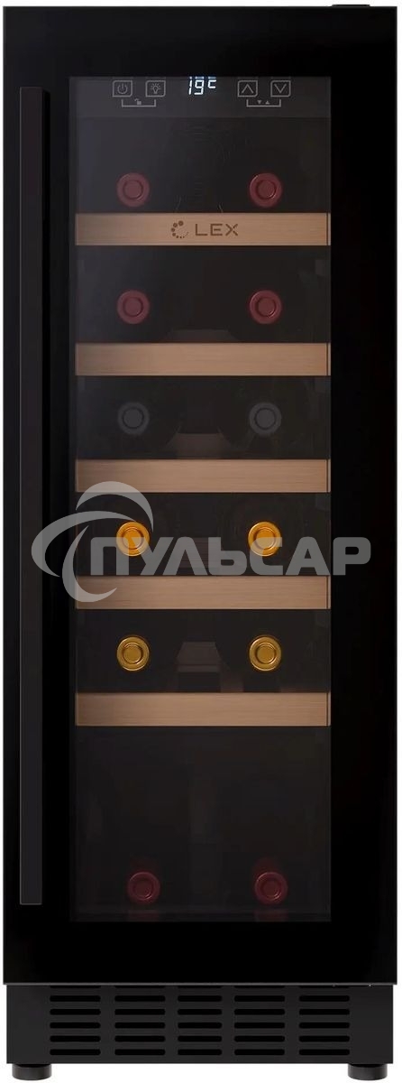 Винный шкаф LEX LWD3020BL 1-нокамерн. черный